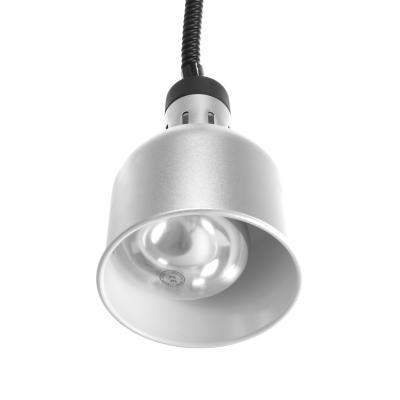 Výškově nastavitelná ohřívací lampa válcová, HENDI, Stříbrná, 230V/250W, ⌀175x(H)250mm | 273883